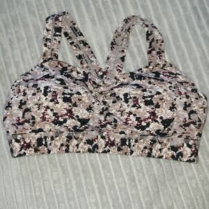 Multicolor Camouflage Sports Bra